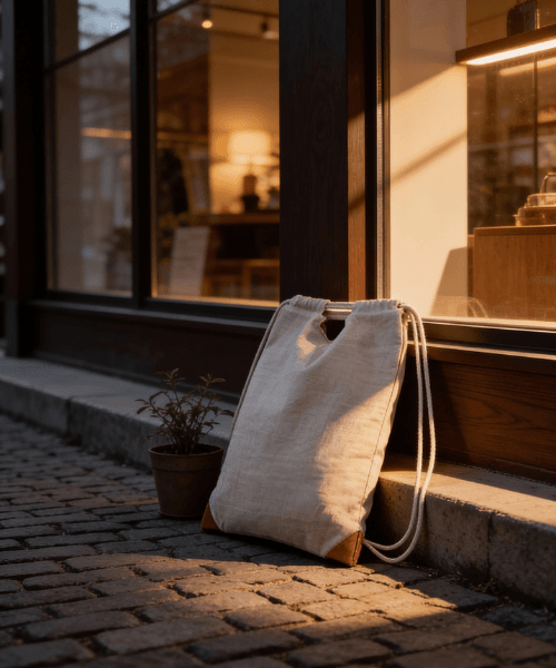 Beyaz Spor İpli Çanta - Görsel 2