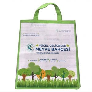 Yeşil Baskı Tote Çanta
