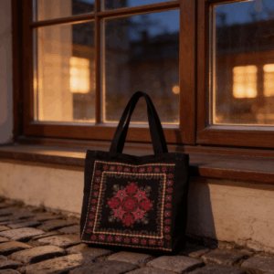 Çiçek Desen Dijital Baskı Çanta