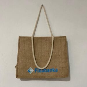 fibabanka baskılı jüt çanta